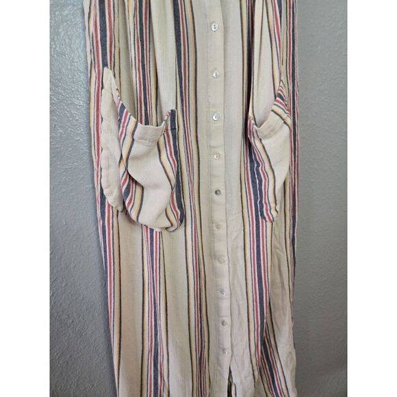 Zara Women's Striped Button Down Maxi Dress Size Small - Picture 5 of 8